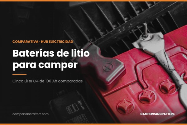 Batería de 12 V con sus bornes