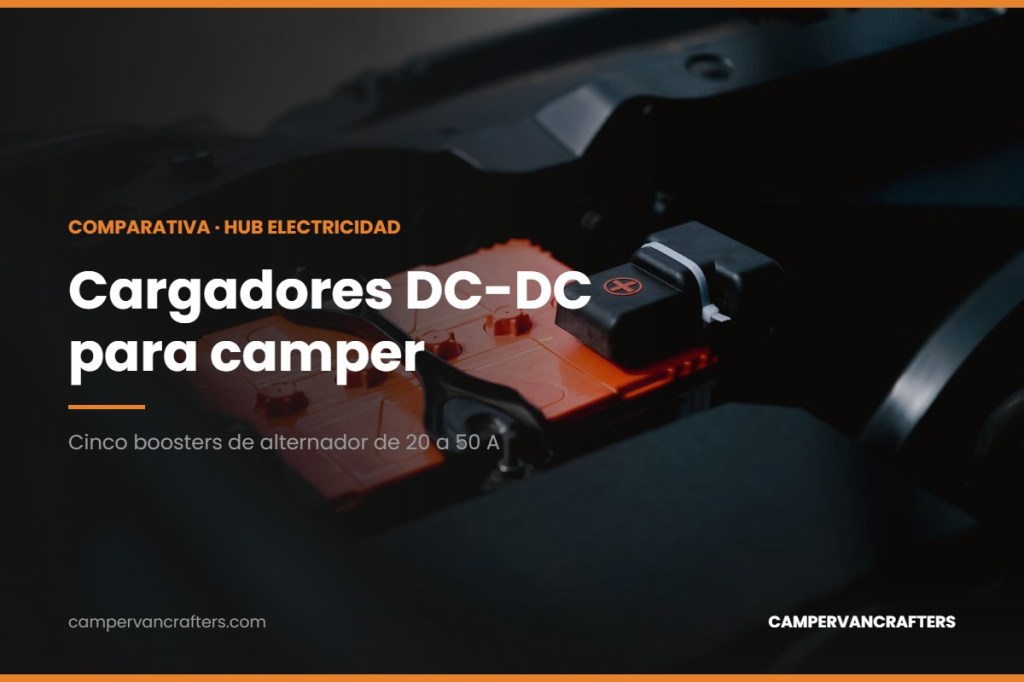 Cargadores DC-DC para camper: comparativa 2026 de 5 boosters de 20 a 50&nbsp;A