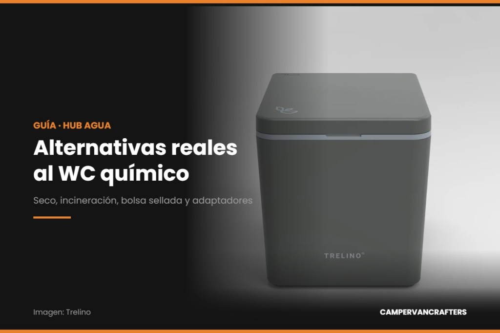 Alternativas al WC químico en 2026: seco, incineración, bolsa sellada y adaptadores