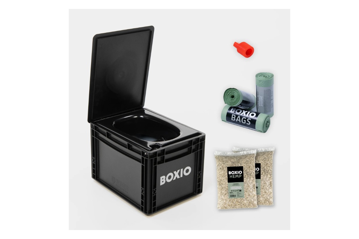 BOXIO Toilet Plus, WC separador seco visto de frente