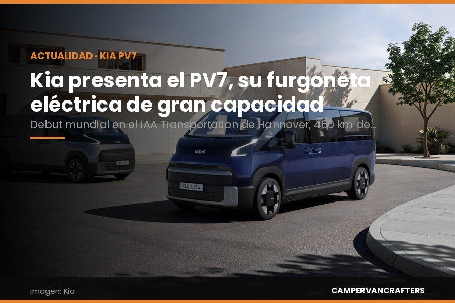 Kia presenta el PV7, su nueva furgoneta eléctrica de gran&nbsp;capacidad
