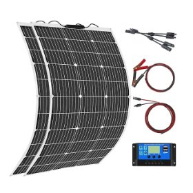 Aysolar Kit flexible 2 × 100 W con regulador 20 A