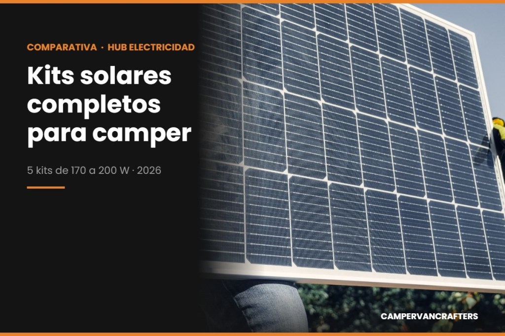 Kits solares completos para camper: comparativa 2026 de 5 kits de 170 a 200&nbsp;W