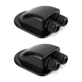 Pasacables doble IP68 QWORK (2 uds.)