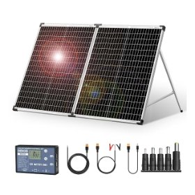 DOKIO maleta solar 100 W con regulador